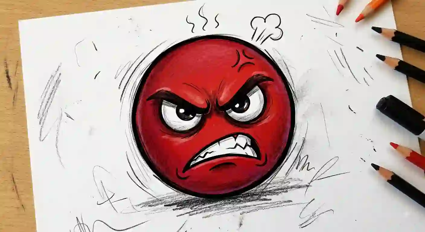 angry emoji drawing