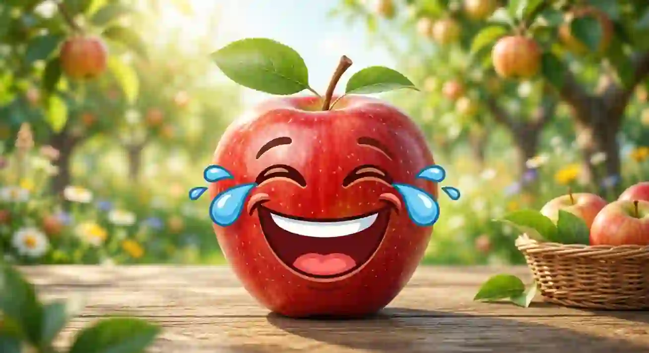 apple laughing emoji