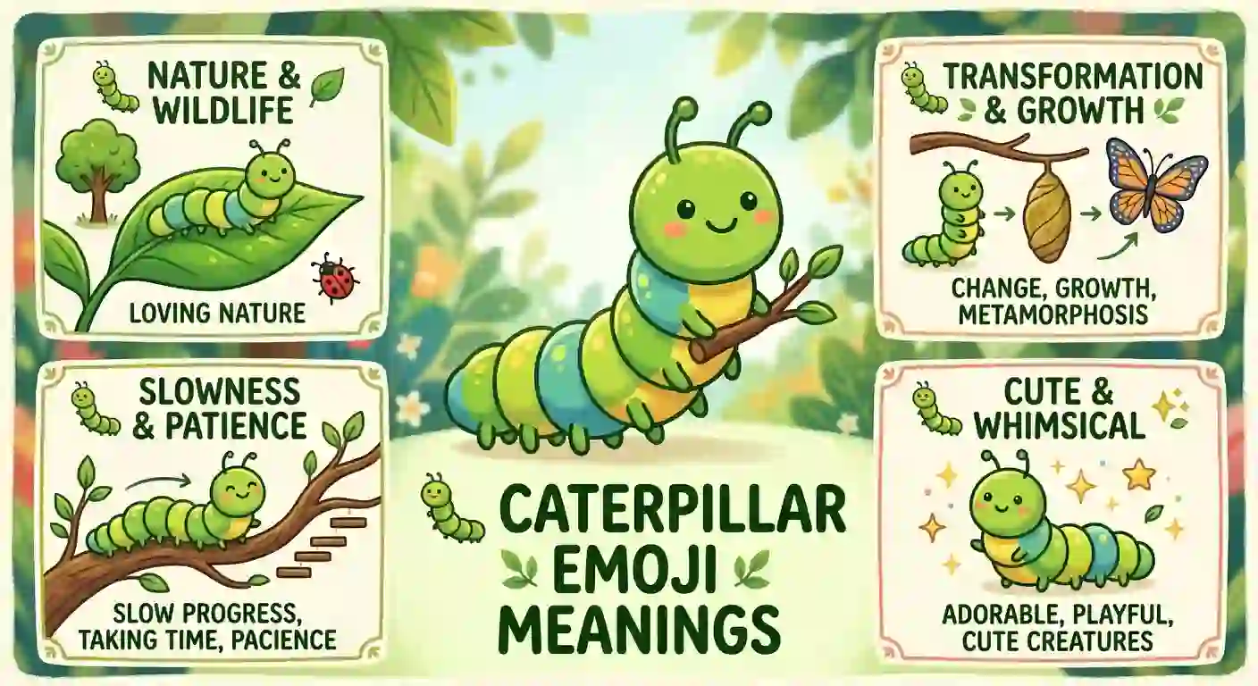 caterpillar emoji meaning