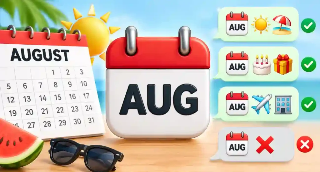 How to use August emoji the right way