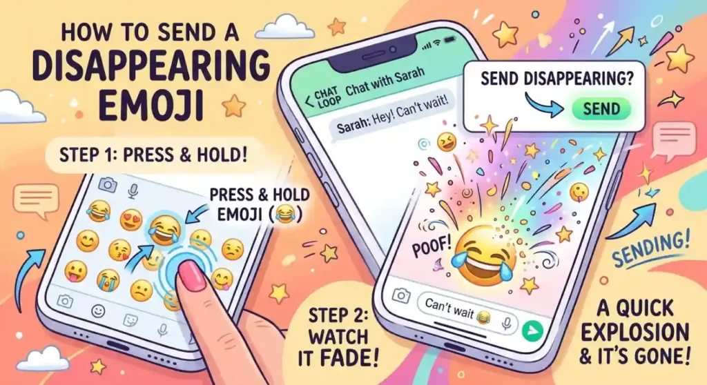 How to use disappearing emoji gif the right way