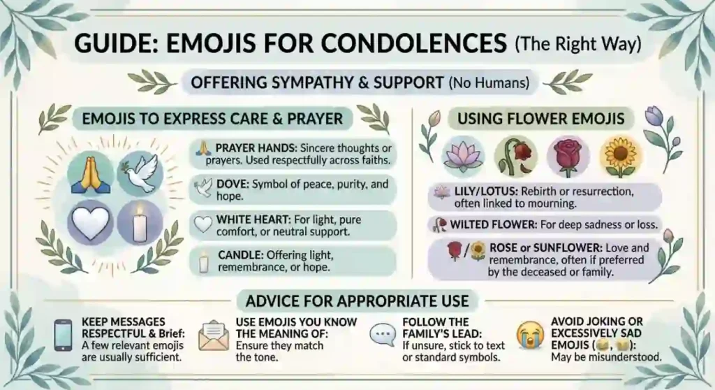 How to use emoji for condolences the right way