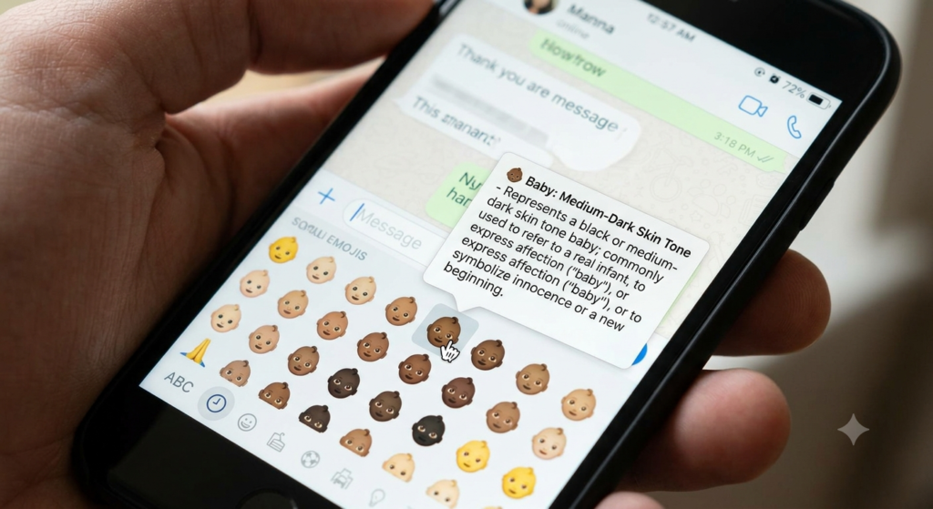 What do black baby emoji mean?