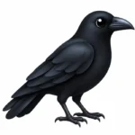 black bird emoji