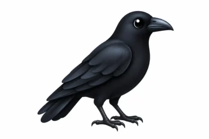 black bird emoji