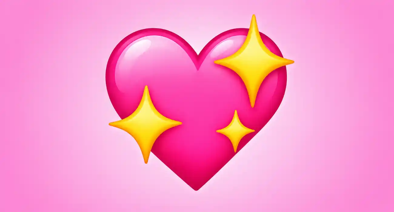 heart sparkle emoji