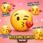 kissing emoji meme