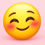 smiling blushing emoji