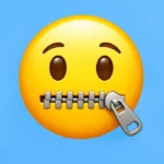 zipped mouth emoji