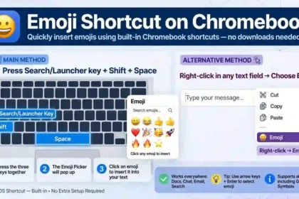 emoji chromebook shortcut
