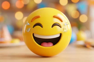 laugh face emoji