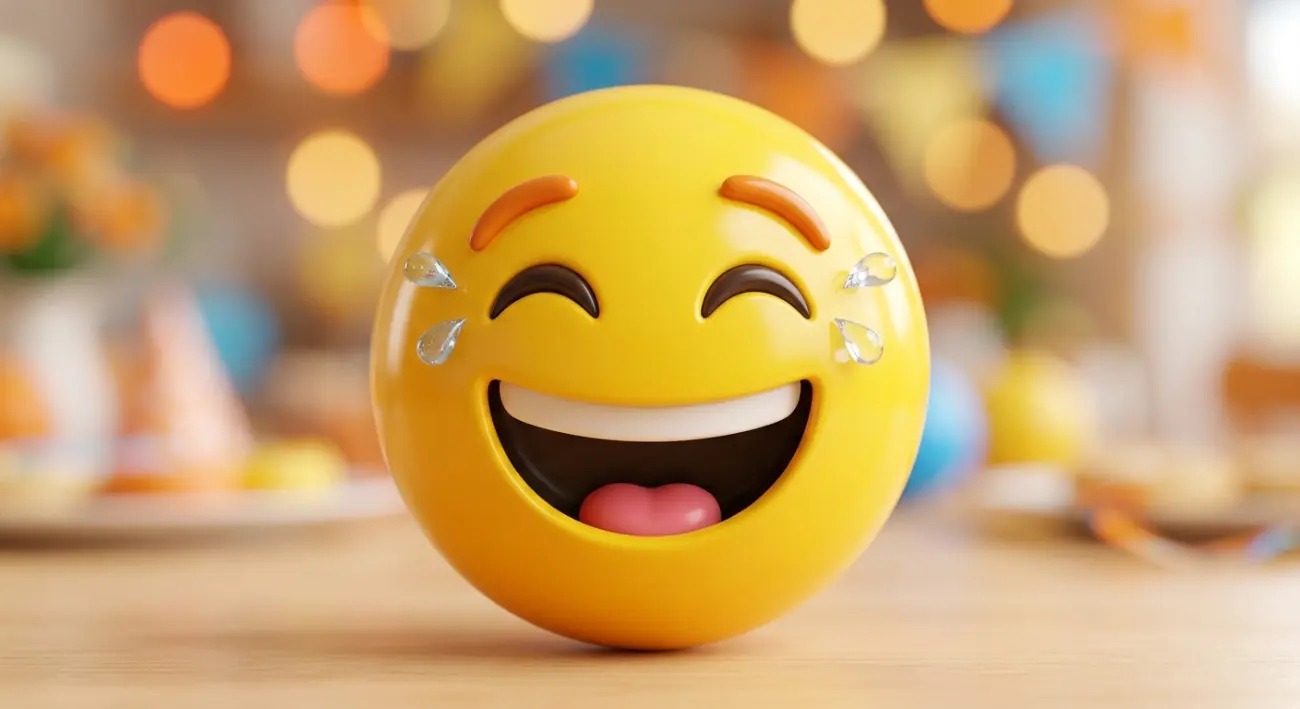 laugh face emoji
