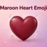 maroon heart emoji