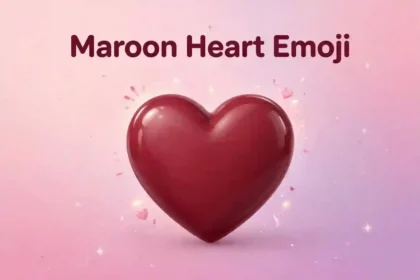 maroon heart emoji