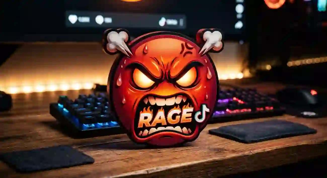 rage tiktok emoji