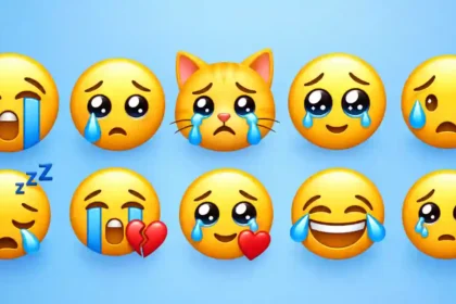 realistic crying emoji