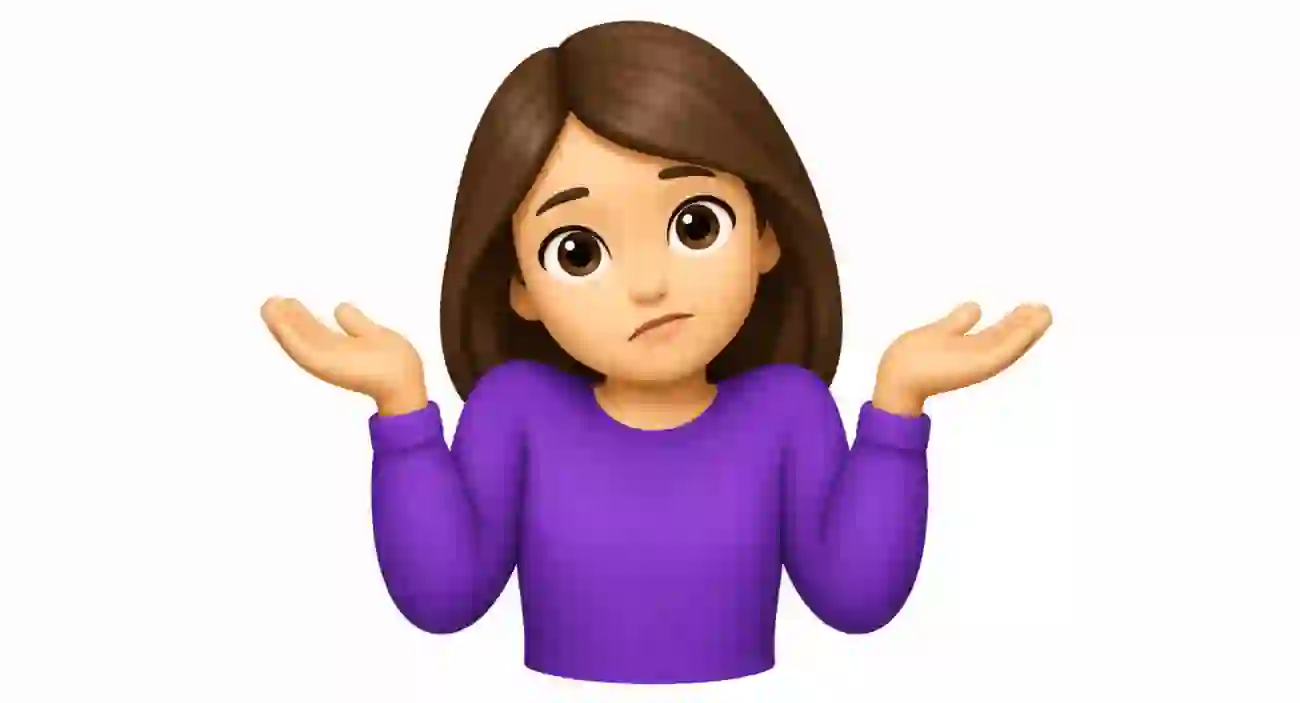 woman shrugging emoji